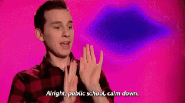 calm down public school